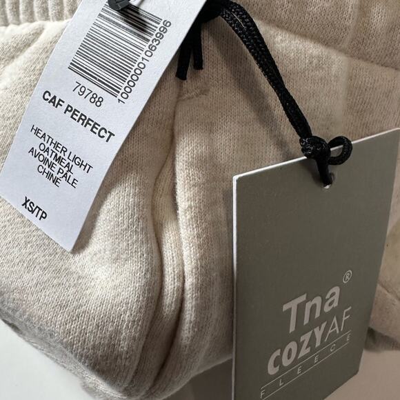 Aritiza Perfect Fleece Sweatpants size XS Heather Oatmeal Tna CozyAF - Picture 5 of 9